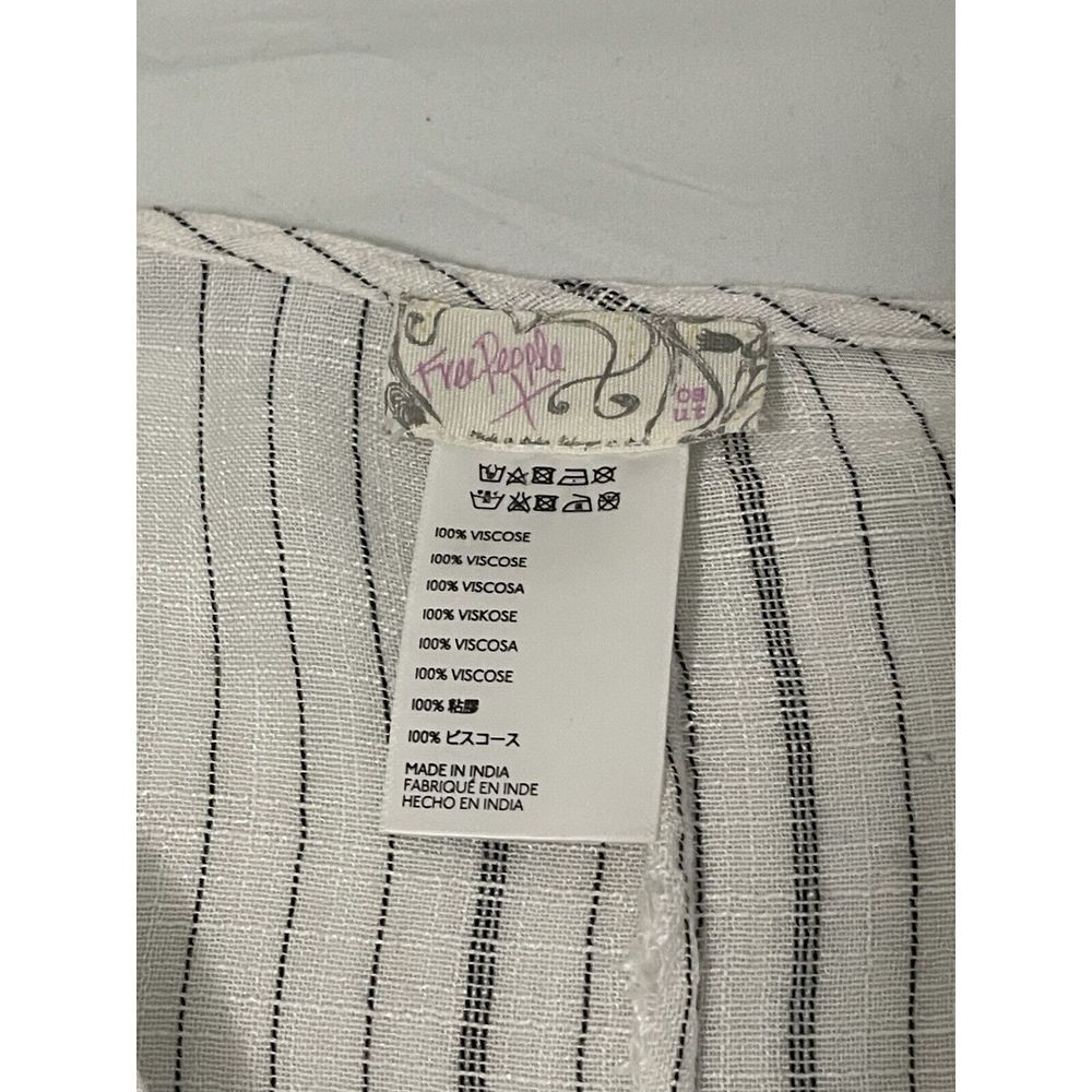 Free People Wrap Open Front Sheer One Size Striped - Picture 2 of 7